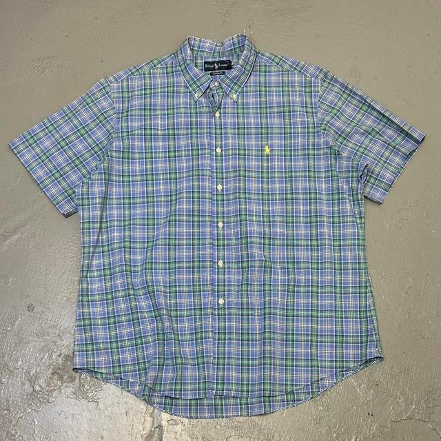 Ralph Lauren Men's Shirt - Blue/Multi - XXL on Productcaster.