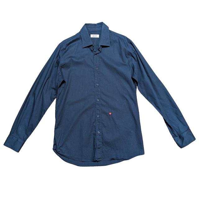 Moschino Men's Shirt - Navy - M on Productcaster.