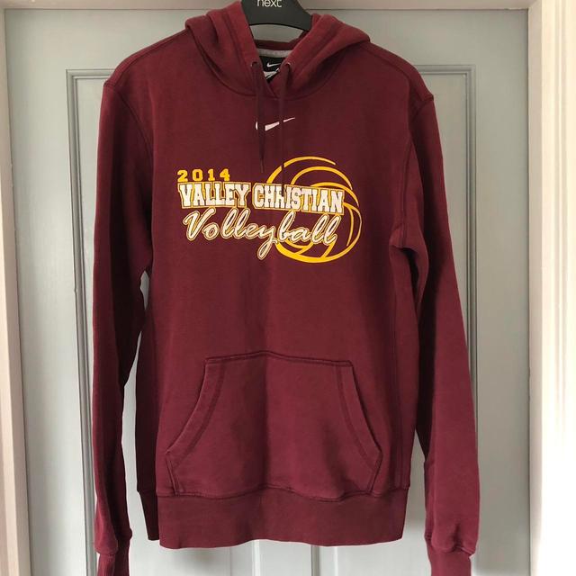 Nike Men's Hoodie - Burgundy - M on Productcaster.