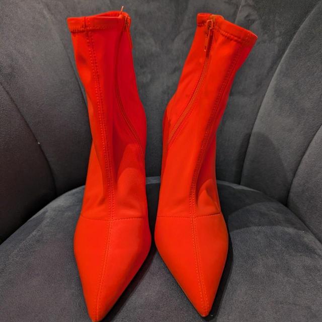 Women's Sock Boots - Orange - UK 3 on Productcaster.