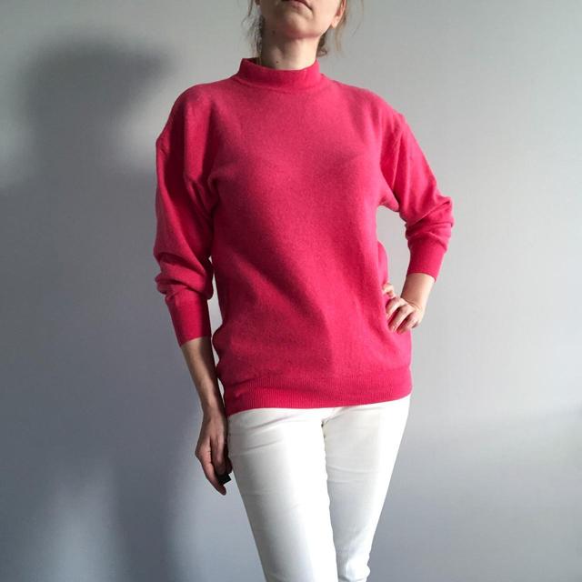 Vintage Women's Jumper - Pink - M on Productcaster.