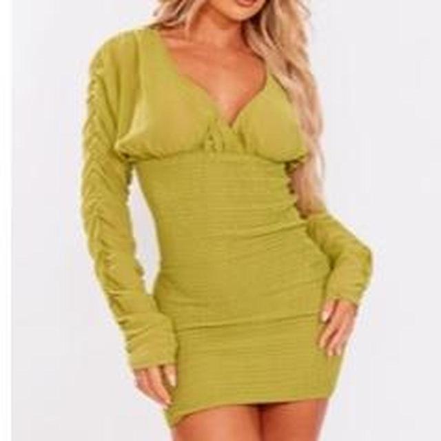 PrettyLittleThing Women's Dress - Green - 8 on Productcaster.