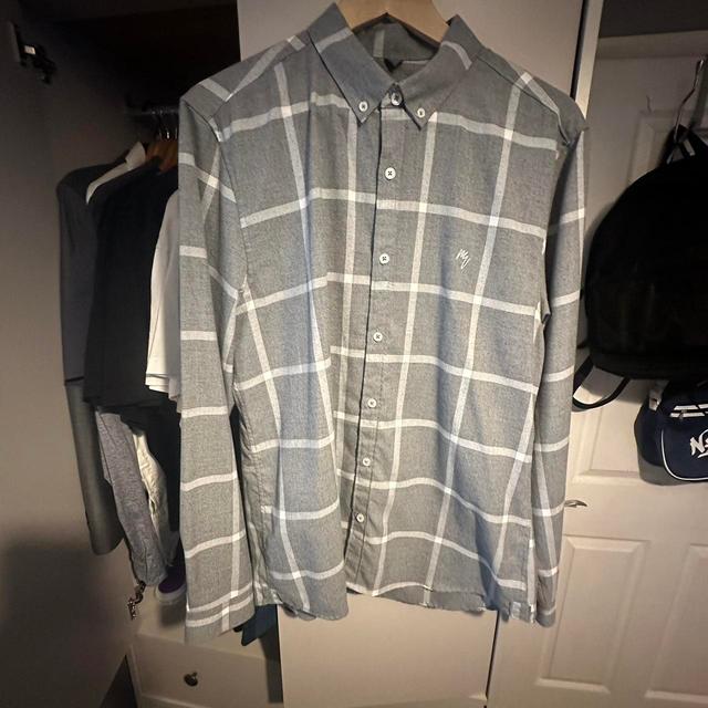 River Island Men's Shirt - Grey - L on Productcaster.