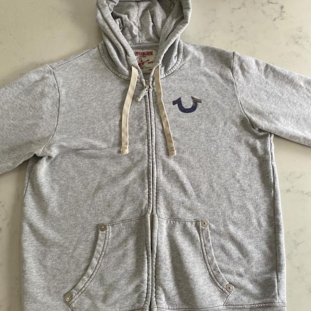 True Religion Men's Hoodie - Grey - M on Productcaster.