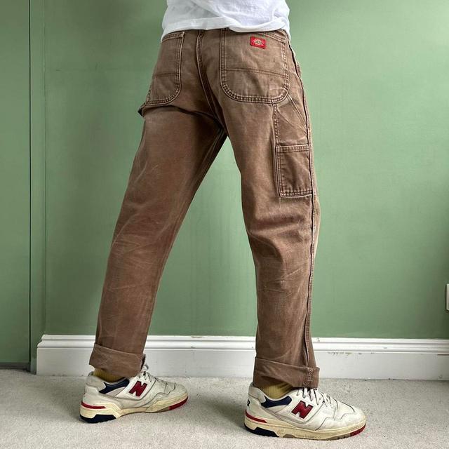 Dickies Men's Wide leg Distressed Jeans - Brown - 34" on Productcaster.