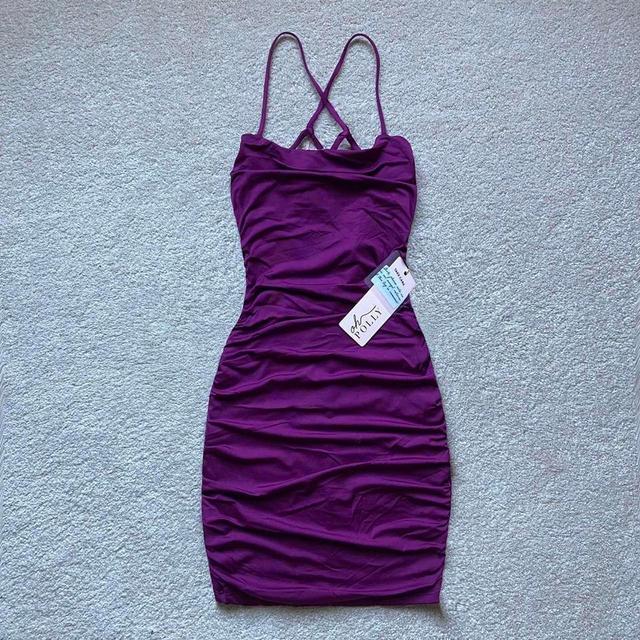 Oh Polly Women's Bodycon Dress - Purple - 10 on Productcaster.