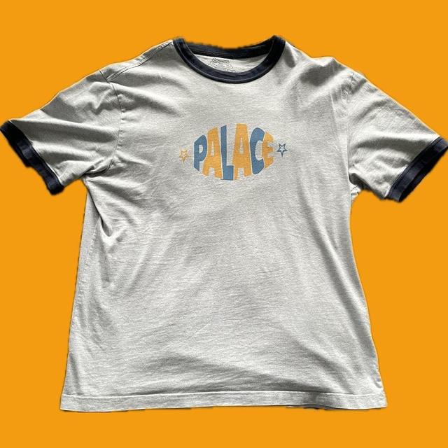 Palace Men's T-shirt - Grey/Yellow - L on Productcaster.