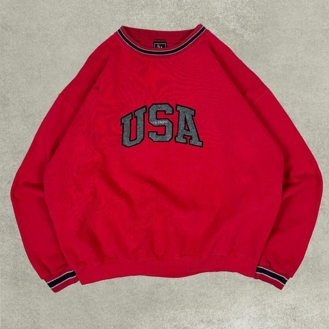 JCPenney Men's Sweatshirt - Red - XL on Productcaster.