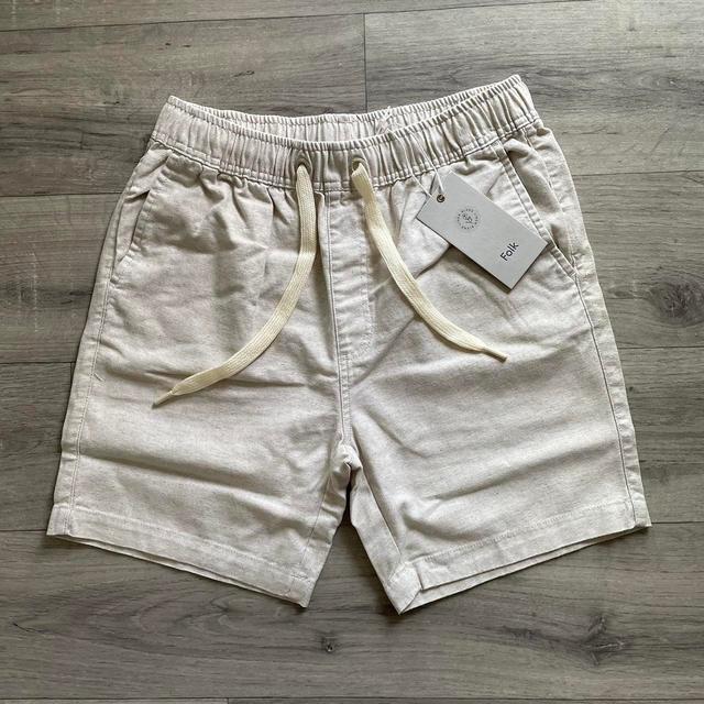 Folk Men's Shorts - Cream/White - S on Productcaster.