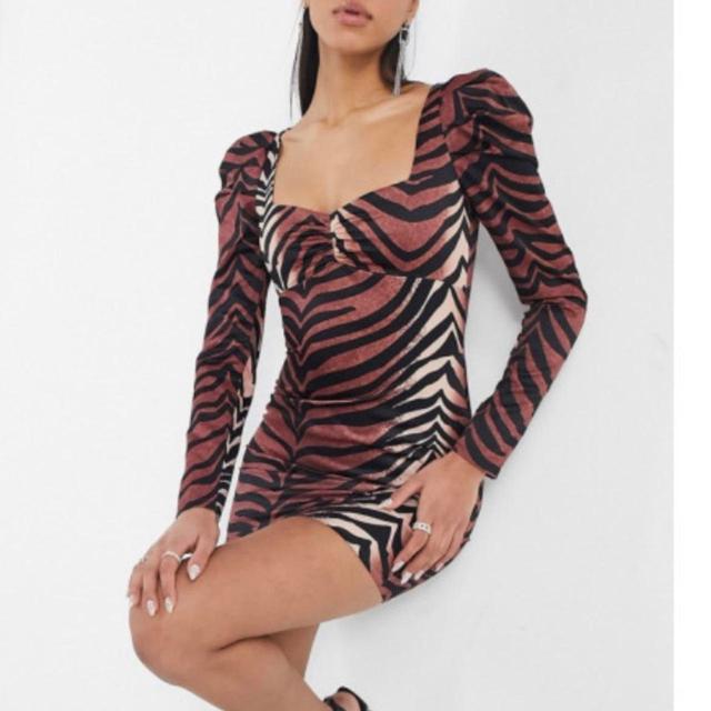 Rare London Women's Bodycon Dress - Multi/Brown - 6 on Productcaster.