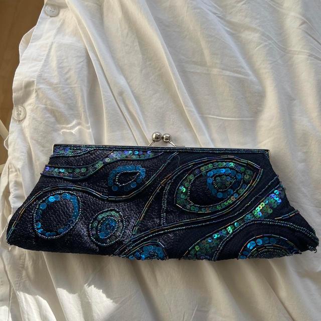 Women's Clutch bags - Blue/Silver on Productcaster.