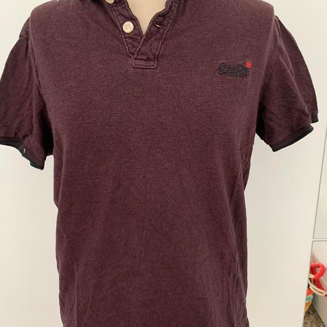 Superdry Men's Polo shirt - Burgundy - L on Productcaster.