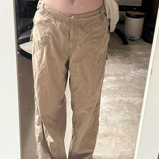 Women's Cargo Trousers - Tan - 40" on Productcaster.