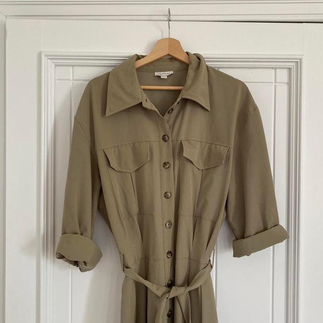 Topshop Women's Jumpsuit - Khaki/Green - UK 14 on Productcaster.