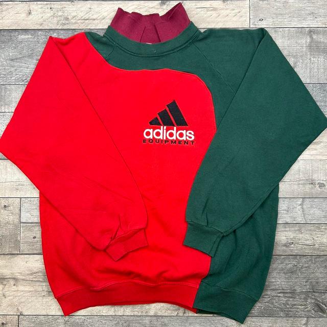 Adidas Men's Sweatshirt - Green - L on Productcaster.