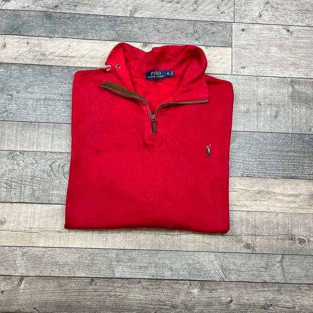 Ralph Lauren Men's Sweatshirt - Red - XL on Productcaster.