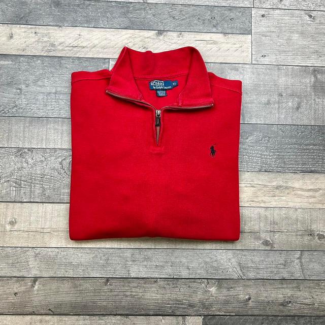 Ralph Lauren Men's Sweatshirt - Red - XL on Productcaster.