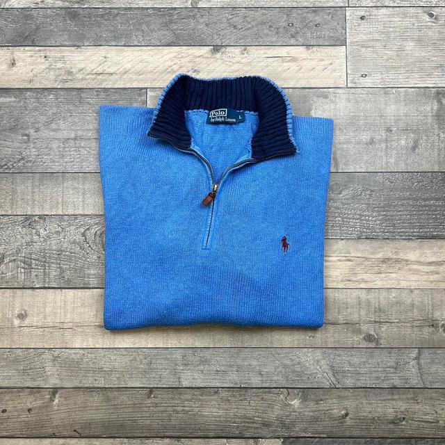 Ralph Lauren Men's Sweatshirt - Blue - L on Productcaster.