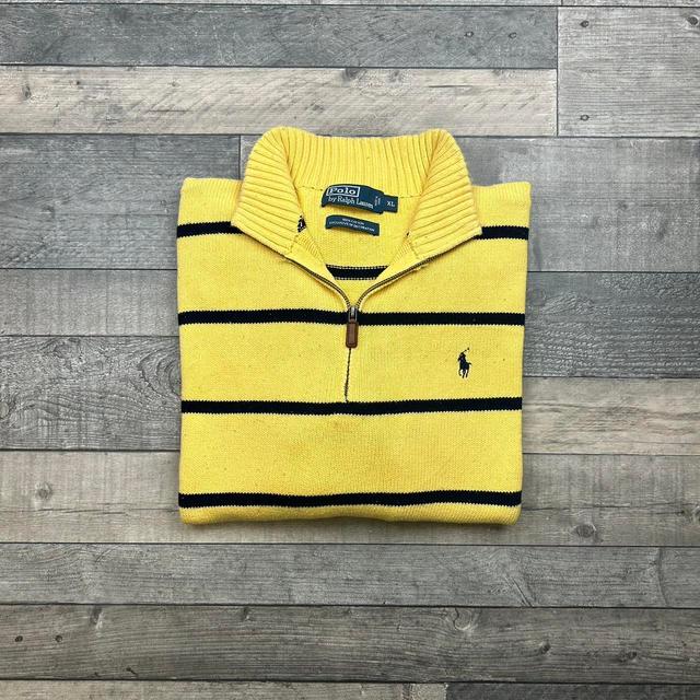 Ralph Lauren Men's Sweatshirt - Yellow - XL on Productcaster.