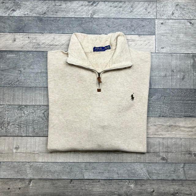 Ralph Lauren Men's Sweatshirt - Cream - XXL on Productcaster.