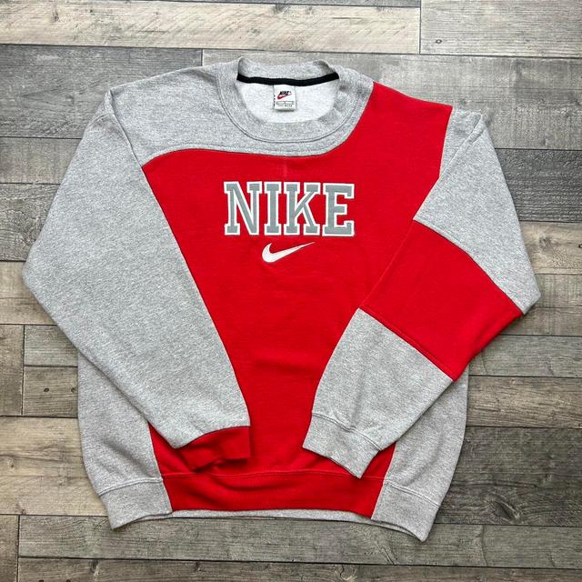 Nike Men's Sweatshirt - Red/White - L on Productcaster.