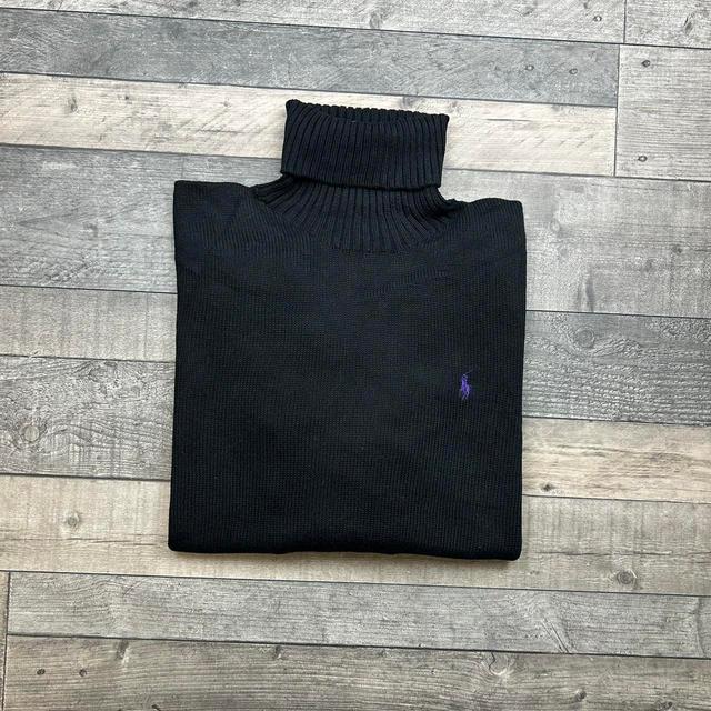 Ralph Lauren Men's Sweatshirt - Black/Purple - L on Productcaster.