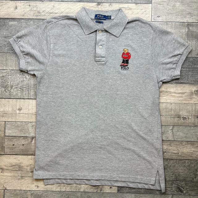 Ralph Lauren Men's Polo shirt - Navy/Grey - L on Productcaster.