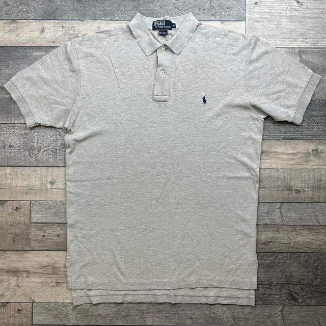 Ralph Lauren Men's Polo shirt - Grey/Navy - M on Productcaster.