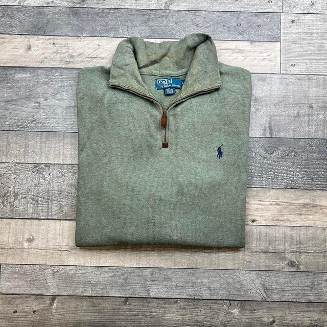 Ralph Lauren Men's Sweatshirt - Green/Purple - L on Productcaster.