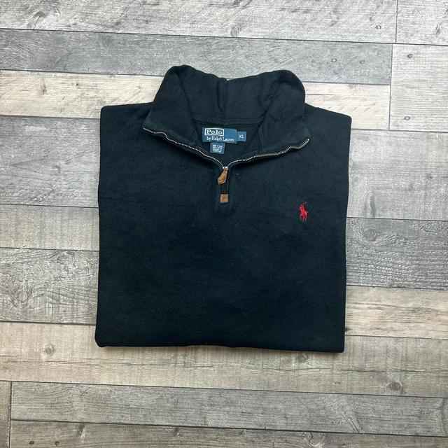 Ralph Lauren Men's Sweatshirt - Black/Red - XL on Productcaster.