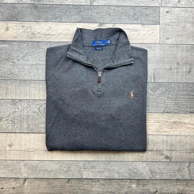 Ralph Lauren Men's Sweatshirt - Grey/Brown - M on Productcaster.