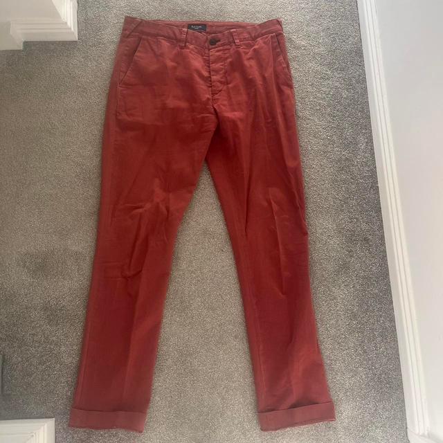 Paul Smith Men's Trousers - Red/Burgundy - 34" on Productcaster.