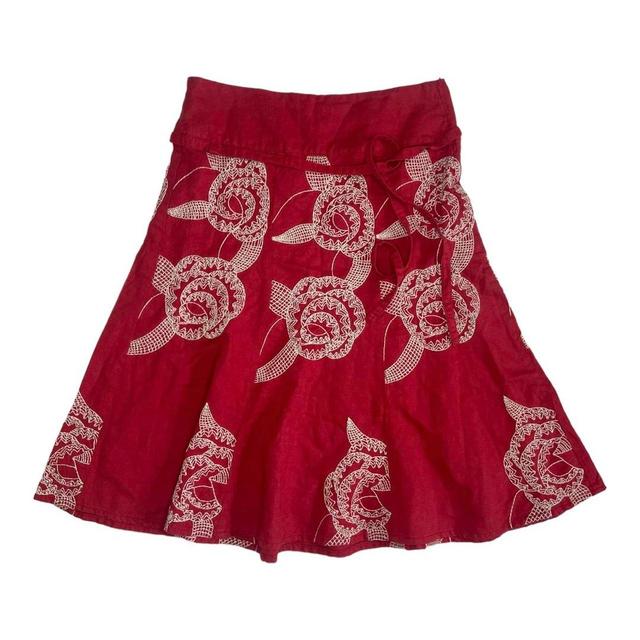 Next Women's Party Skirt - Red/Cream - S on Productcaster.