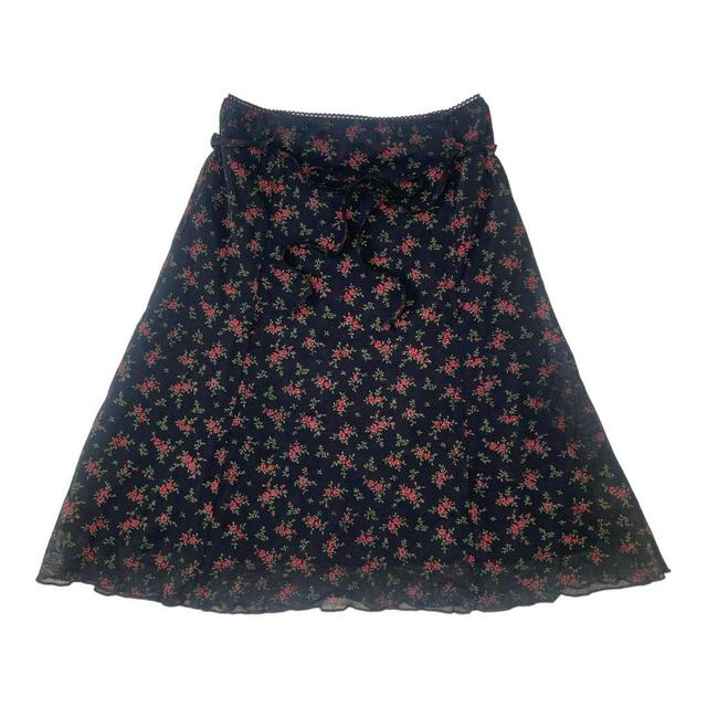 C&A Women's Party Skirt - Black/Red - UK 4 on Productcaster.