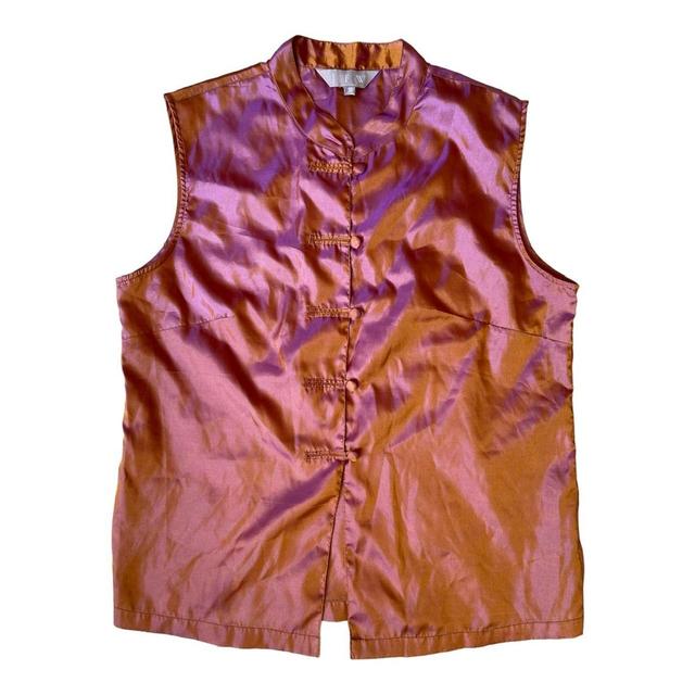 John Lewis Women's Vest - Pink/Multi - S on Productcaster.