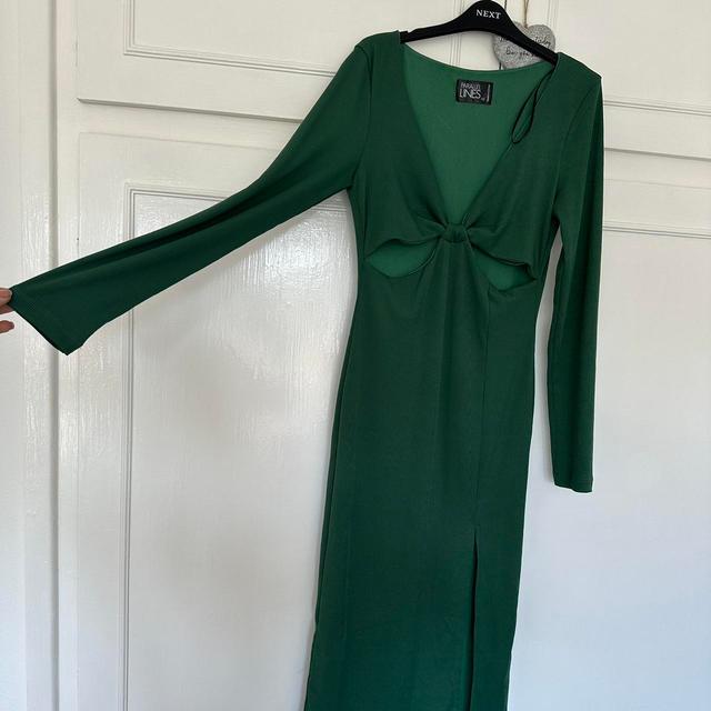 Parallel Lines Women's Dress - Green - 10 on Productcaster.