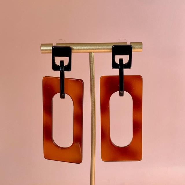 Women's Earrings - Brown on Productcaster.