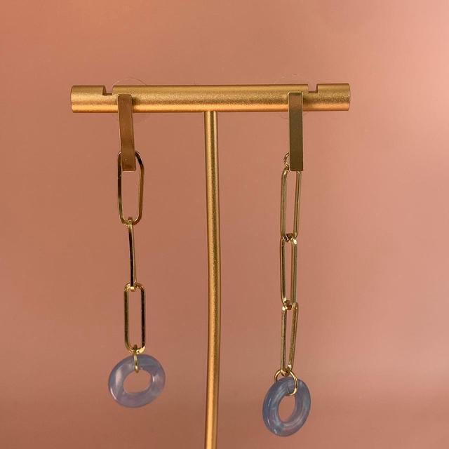 Women's Earrings - Gold on Productcaster.