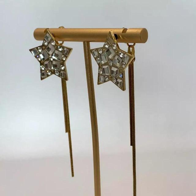 Women's Earrings - Gold on Productcaster.