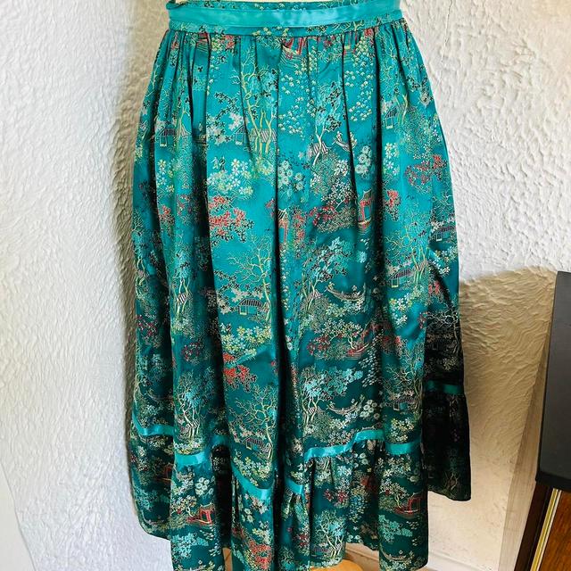 Reclaimed Vintage Women's Skirt - Multi/Green - UK 8 on Productcaster.