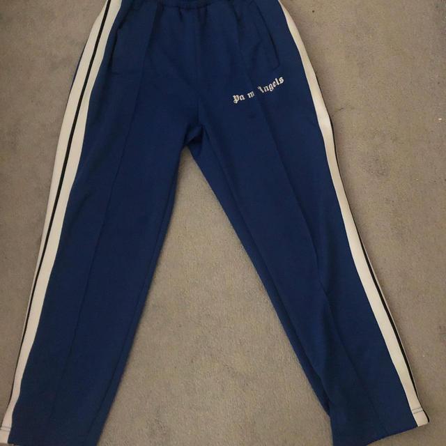 Palm Angels Men's Sweatpants - Blue/White - M on Productcaster.