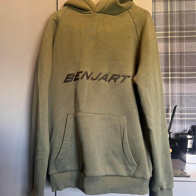 Benjart Men's Hoodie - Khaki/Green - L on Productcaster.