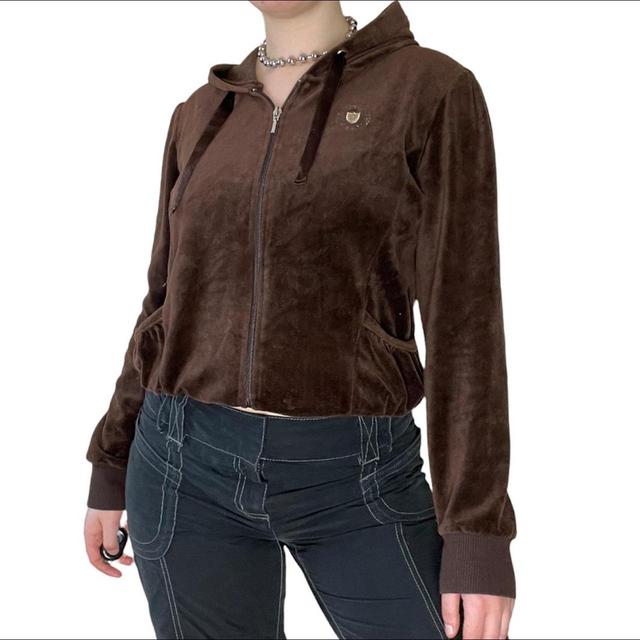 Denim & Co. Women's Hoodie - Brown - M on Productcaster.