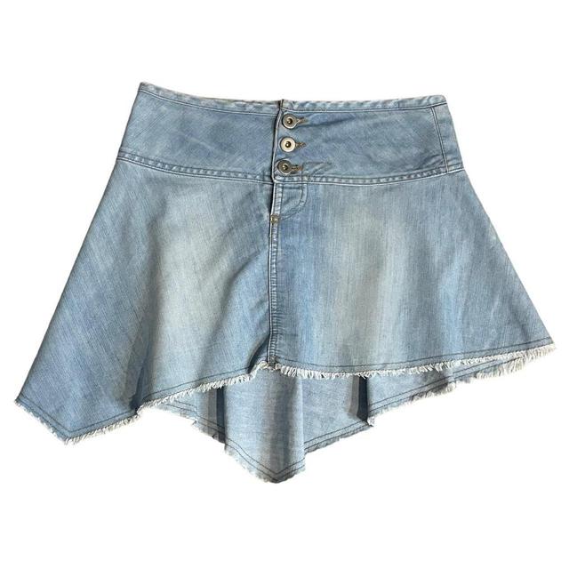 Vintage Women's Mini Skirt - Blue - XS on Productcaster.