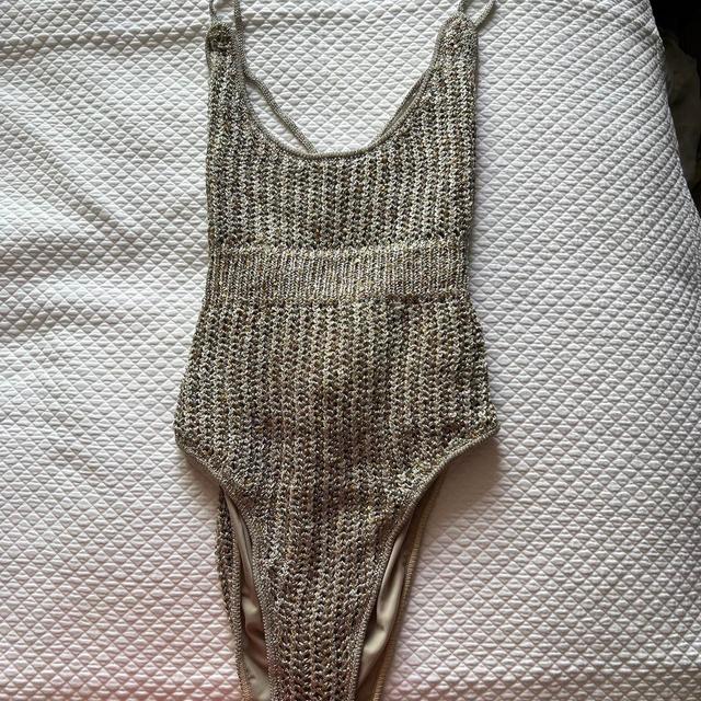 Missguided Women's Bodysuit - Gold/Silver - S on Productcaster.