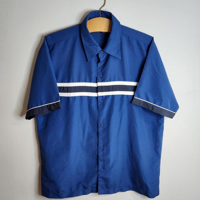 Vintage Men's Shirt - Blue - M on Productcaster.