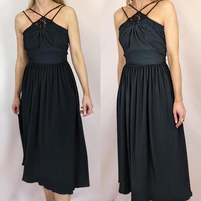 Vintage Women's A-line Dress - Black - S on Productcaster.