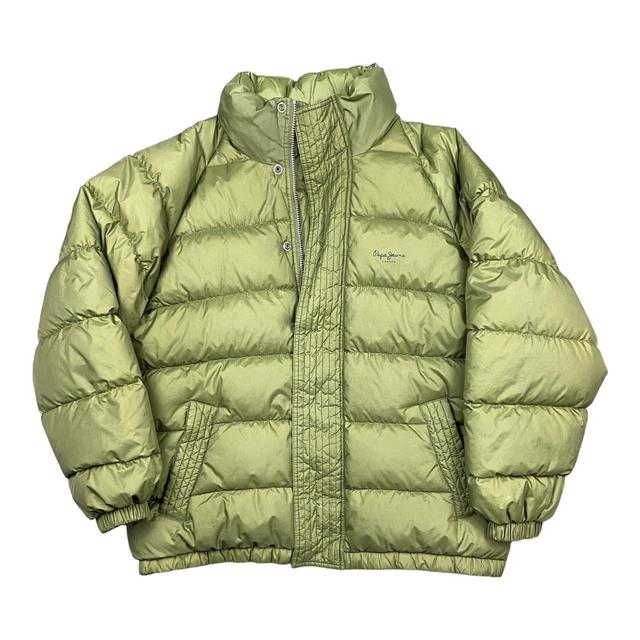 Pepe Jeans Men's Puffer Jacket - Green - L on Productcaster.