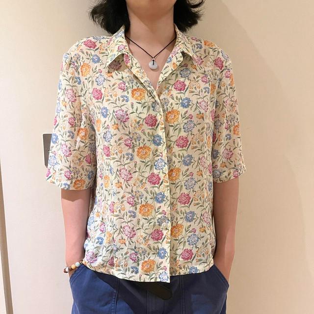 Women's Shirt - Multi/Cream - S on Productcaster.