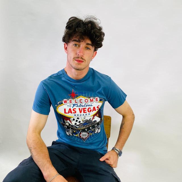 Vintage Men's T-shirt - Blue - S on Productcaster.